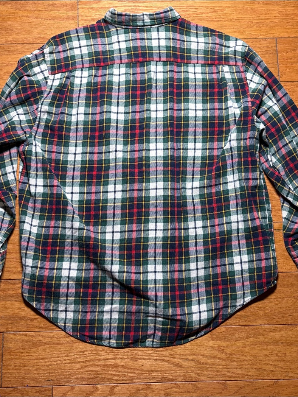 Vintage Y2K, Abercrombie and Fitch Classic Green Plaid Men's Flannel Shirt - Picture 3 of 7